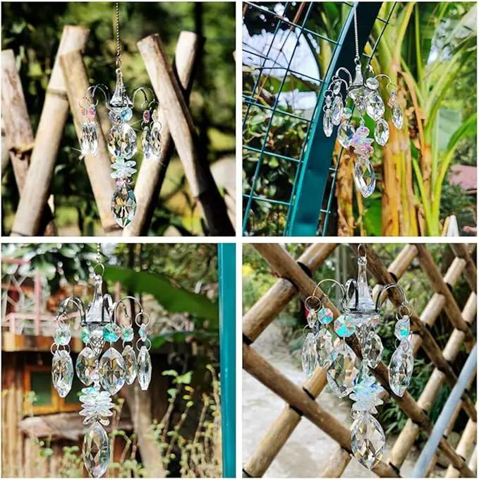 H&D HYALINE & DORA Crystals Horse Eye Prisms Suncatcher Hanging Ornament Rainbow Maker Hanger for Home,Garden Decoration by GreenHaven Gardens