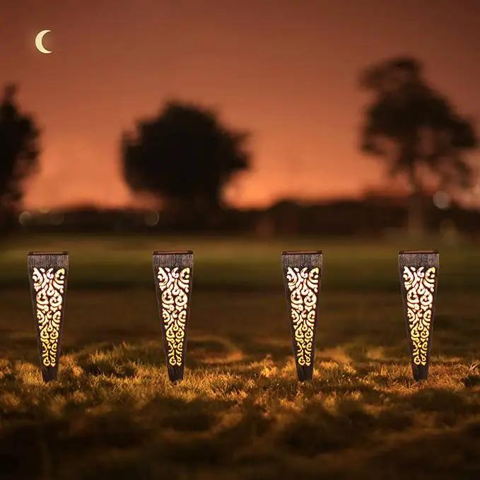 6Pcs Solar Lights Outdoor Pathway Garden Stakes Lights Waterproof LED for Patio, Walkway, Lawn Decorations,Christmas Gifts for Mom Dad (Copper) by GreenHaven Gardens