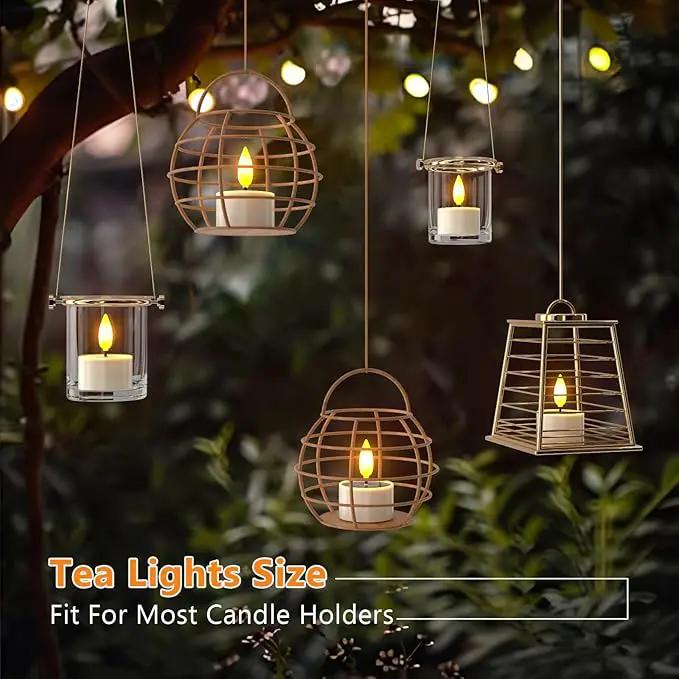 PChero 12 Pack Solar Tea Lights Outdoor Waterproof, Small Solar Lights with Dusk to Dawn Sensor, LED Tealight Candles for Lantern Garden Camping Outside Patio Home Decor,1.5" x 2.1" by GreenHaven Gardens
