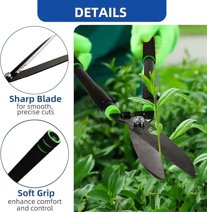 Hedge Shears Heavy Duty Hedge Clippers with Shock Absorbing Bumpers Ideal Hedge Clippers for Gardening Pruning Shaping Shrubs and Decorative Plants Garden Hedge Shears for Effortless Trimming by GreenHaven Gardens