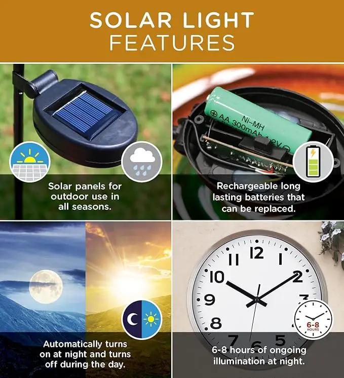 Regal Art & Gift Hot Air Balloon Solar Lantern – Hanging Solar-Powered LED Lights, Waterproof Portable Decorative Outdoor Lamp Made of Metal & Glass for Garden, Patios & Pathway – Blue (Small) by GreenHaven Gardens