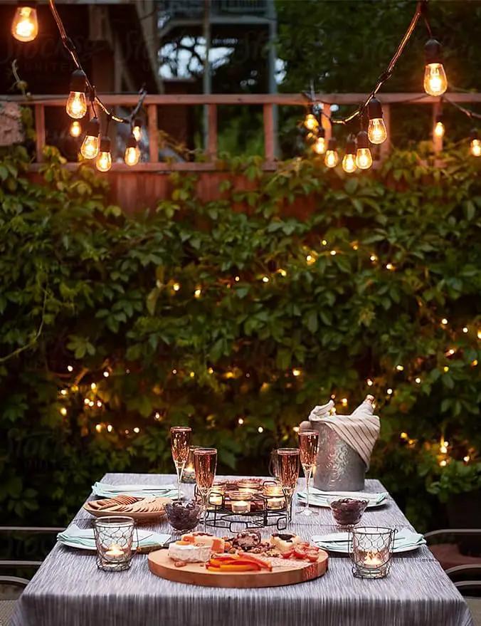 Svater Outdoor String Lights 150FT, E26 Socket, 48pcs S14 Shatterpoof Bulbs, 1 Watt Dimmable 2700K Warm White, IP65 Waterproof Commercial Grade Patio Lights（3 Pack X 50FT） by GreenHaven Gardens