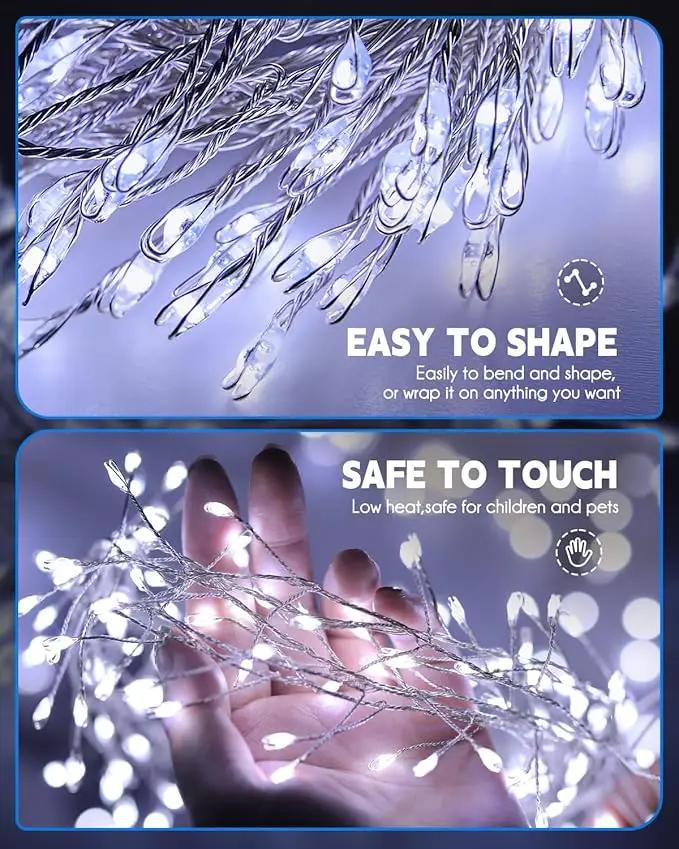 Brightown Solar String Lights for Outside, 19.6Ft 240 LED Solar Fairy Lights for Outdoor Waterproof with 8 Modes for Patio Party Garden Yard Home, Pure White by GreenHaven Gardens