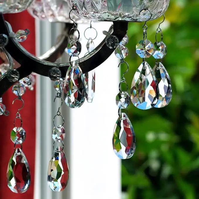 12pcs Crystal Suncatchers, Hanging Crystals Chandelier Prisms for Windows, Rainbow Maker Home Decoration by GreenHaven Gardens