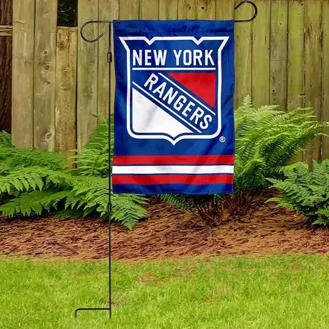 WinCraft New York Rangers Garden Flag and Pole Stand Mount Holder by GreenHaven Gardens