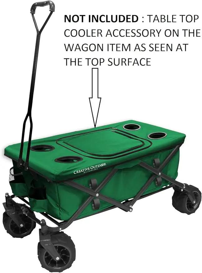 Creative Outdoor Original Folding Wagon All-Terrain Wheels by GreenHaven Gardens