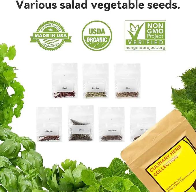 inbloom Herb Seed Pod Kit for AeroGarden, MUFGA, Ahopegarden, iDOO Hydroponic Growing System Indoor Garden, 18-Pod, 350+ Seeds Included Basil, Mint, Cilantro, Parsley, Shiso, Chicory, Liquorice by GreenHaven Gardens