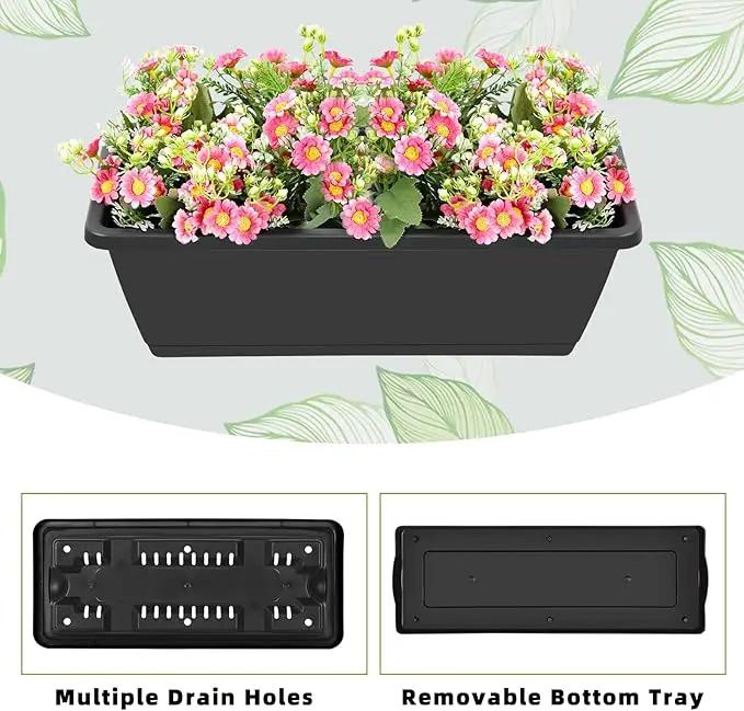 Vertical Raised Garden Bed 3 Tier Elevated Garden Planters Stand Up Garden Planter Box with Drainage Holes for Outdoor Indoor Plants Herbs Flowers Vegetables Black by GreenHaven Gardens