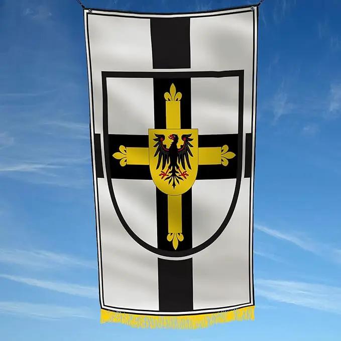 Teutonic Order Grand Master Historical Replica 3x5 feet Flag Banner Vivid Color Double Stitched Brass Grommets by GreenHaven Gardens