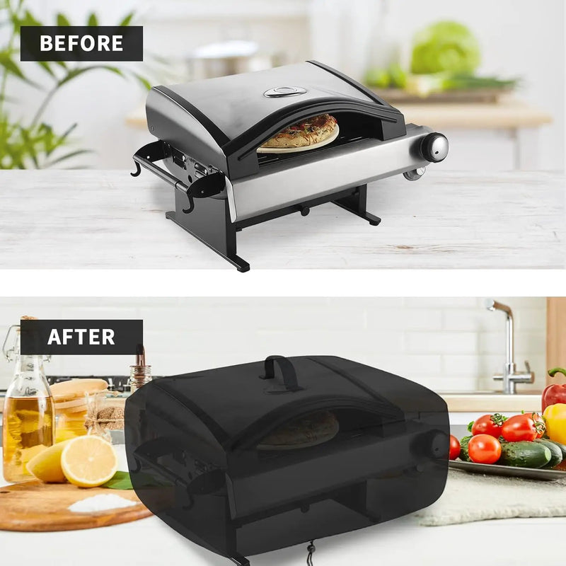 Kingling Pizza Oven Cover for Cuisinart CPO-600 Pizza Oven/CGG-306 Grill, Waterproof Portable Outdoor Grill Cover - 28.5''L x 18.5''W x 14.5''H by GreenHaven Gardens