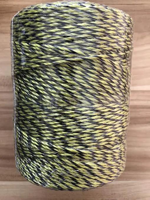 Electric Fence Polywire 1312 Feet，400 Meter，6 Stainless Steel Strands for Reliable Conductivity and Rust Resistance，Portable Electric Fence Rope by GreenHaven Gardens
