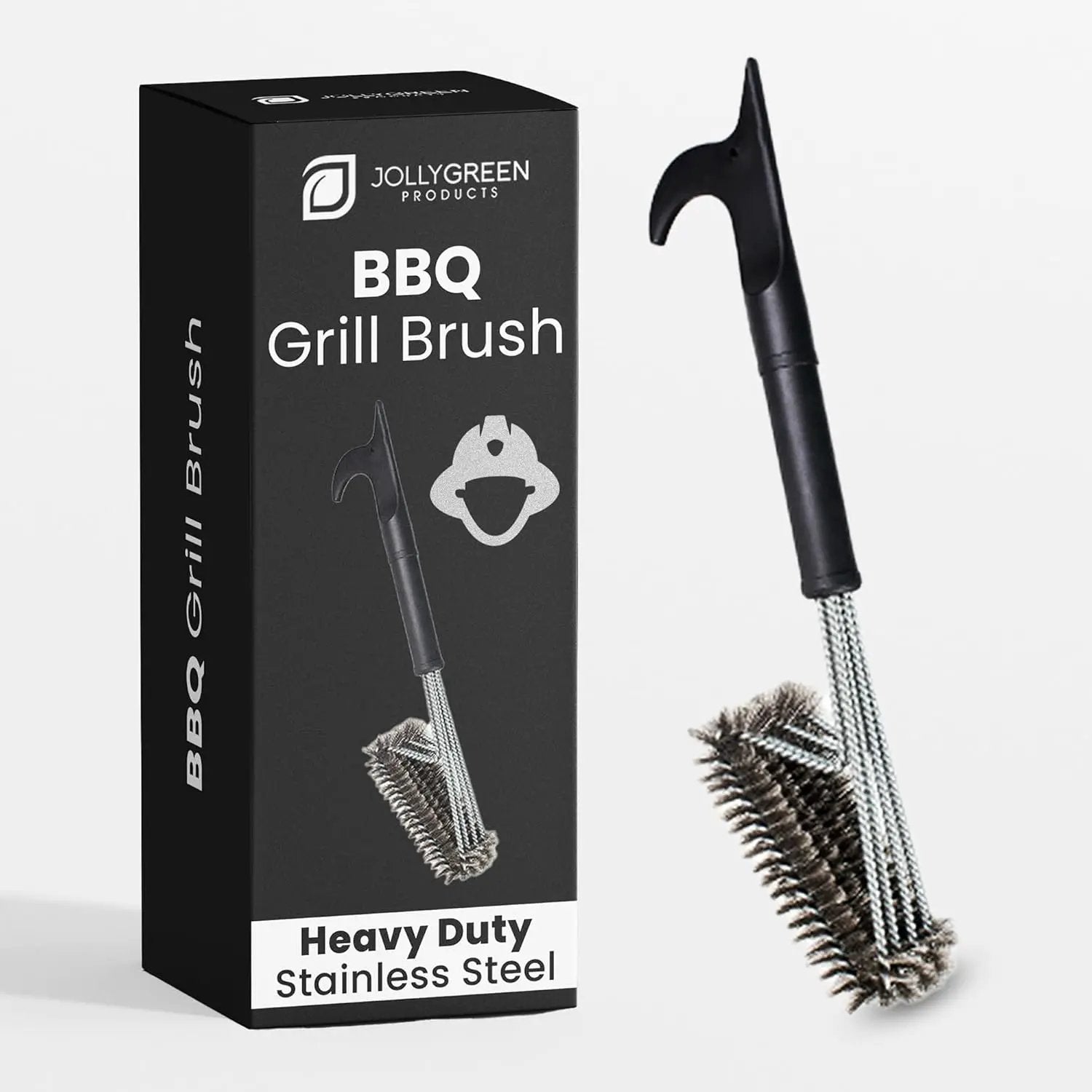 Heavy Duty Grill Brush for Outdoor Grill – Safe Grill Brush Designed by Firefighter | Barbecue Grill Brush & BBQ Brushes for Grill Cleaner | Durable & Safe for All Grates by GreenHaven Gardens