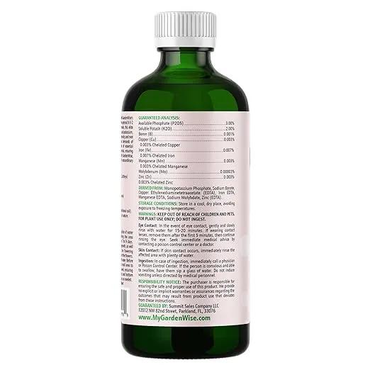0-3-2 Giant Bloom: Orchid Bloom Enhancer - Orchid Bloom Booster Fertilizer - Orchid Food Concentrate - Chelated Nutrients for Healthy Flower & Reblooms (32 OZ), GW-05030-C-01 by GreenHaven Gardens