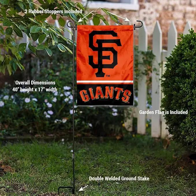 WinCraft San Francisco Giants Garden Flag with Stand Holder by GreenHaven Gardens