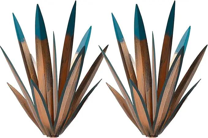 2pcs Metal Tequila Country Sculpture DIY Tequila Plant Home Decor Country Tequila Garden Ornament Indooutdoor Statuette Patio Lawn Patio Stake Decoration Gift to The Garden 16" by GreenHaven Gardens