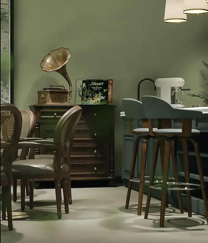 Dimoon 110''x17.7'' Green Peel and Stick Wallpaper Contact Paper Modern Self Adhesive Wall Paper Removable Renter Friendly Textured Solid Color Shelf Cabinet Vinyl Roll (110''x17.7'',Olive Green) by GreenHaven Gardens