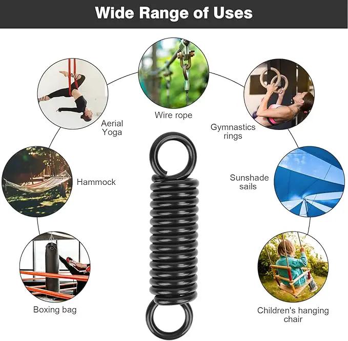 Hammock Spring Swing Hanging Hook for Chair Porch Yoga Tree Sandbag,500lbs Weight Capacity,Black by GreenHaven Gardens