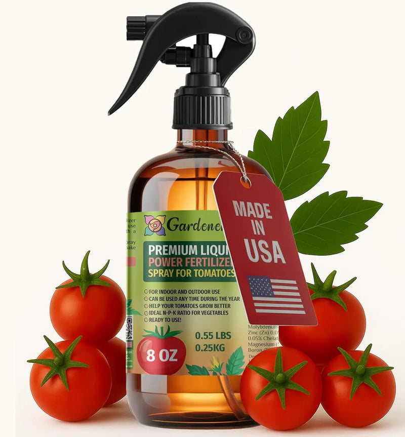 Liquid Power Tomato Fertilizer Spray – Ready-to-Use Liquid Plant Food Mist for Tomato – Premixed, Easy Application – Fast-Acting Formula for Growth, Roots & Yield – Indoor & Outdoor Use – 8 oz by GreenHaven Gardens