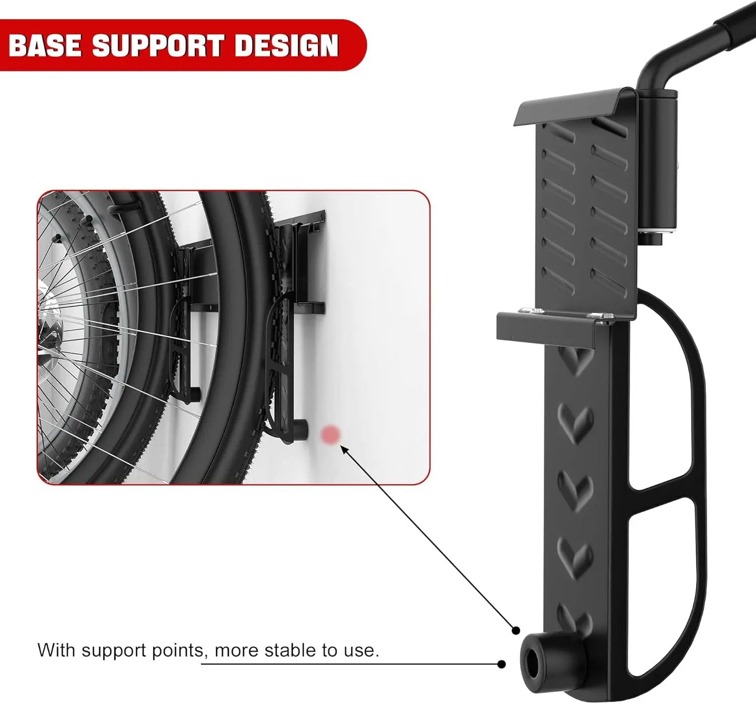 Ultrawall Swivel Bike Storage Rack, Adjustable Wall Mounted Bike Rack for Garage, Vertical Bike Hanger for Indoor Bicycle Storage, Space Saving Bike Holder by GreenHaven Gardens