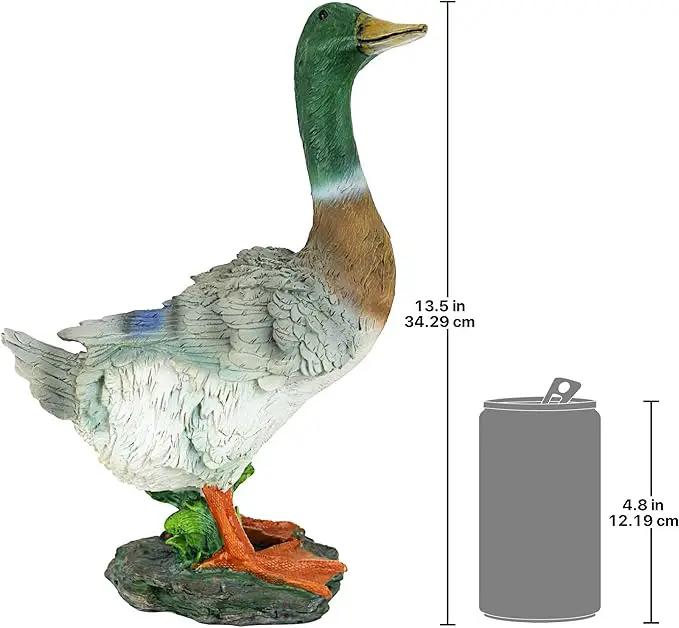 Mallard Duck Statue by GreenHaven Gardens