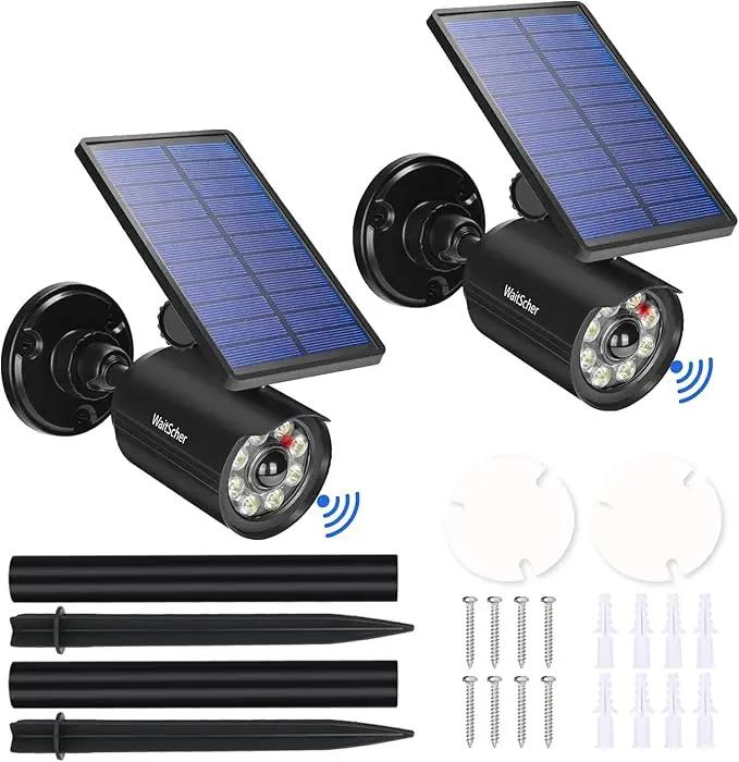 Solar Lights Outdoor Motion Sensor Flood Lights IP67 Waterproof 3600mAh Security Light for Front Door,Garage, Driveway, Yard, Deck(2pack) by GreenHaven Gardens