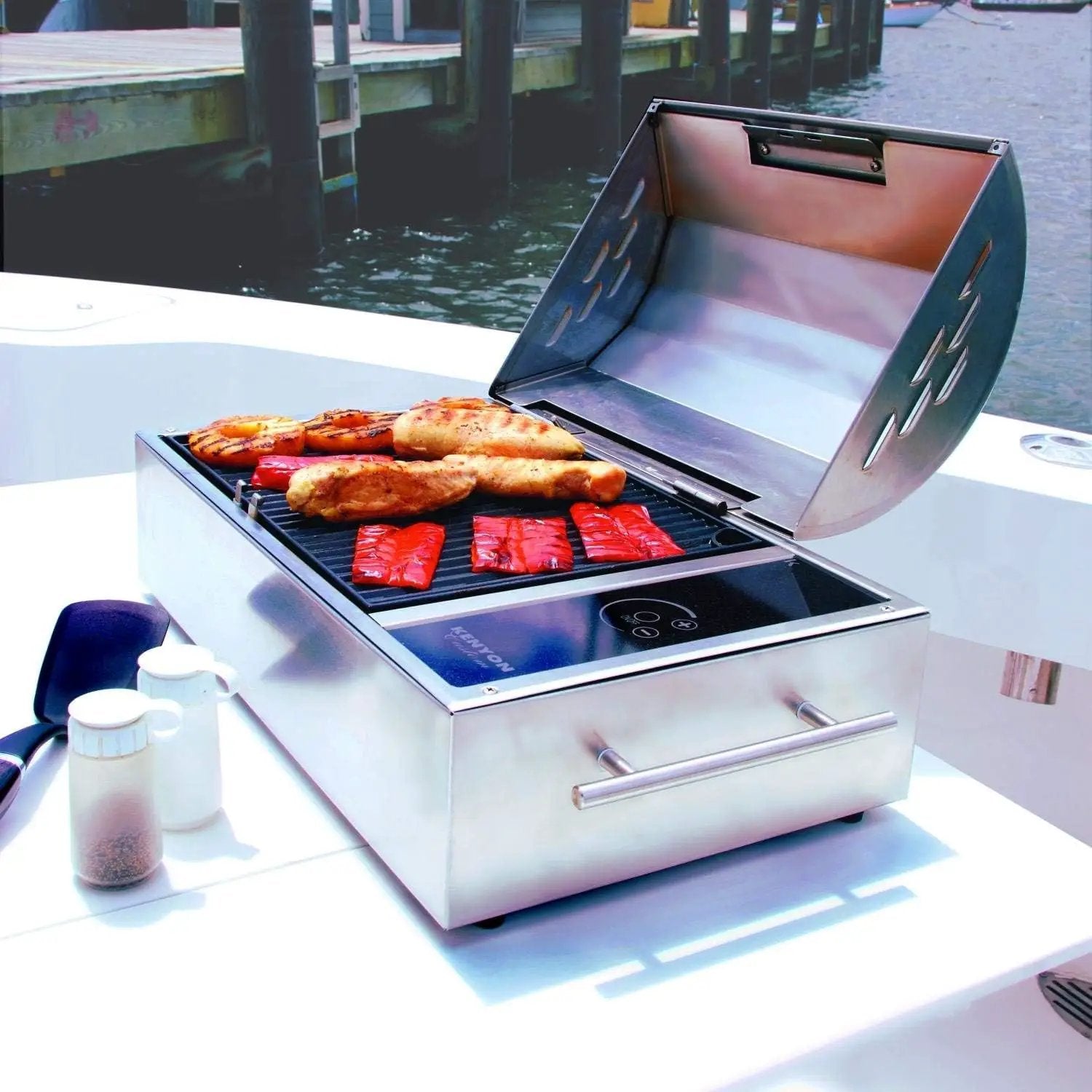 Kenyon B70082 Floridian All Seasons Portable Stainless Steel Electric Grill, 120V by GreenHaven Gardens
