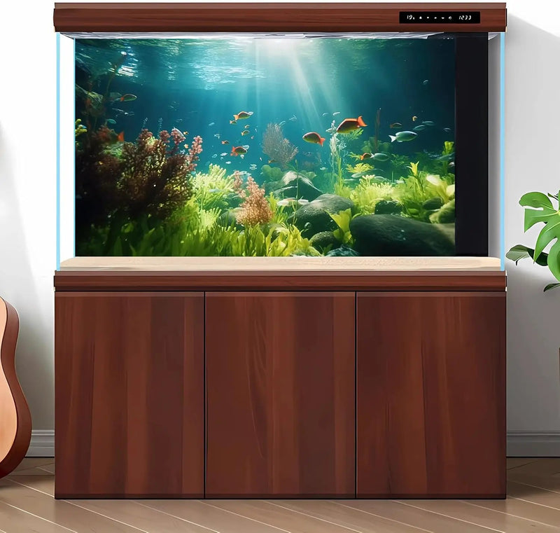 Fish Tank Background Underwater Aquarium Background Under The Sea Aquatic Plants Fish Tank Backgrounds Ocean Floor Rock Terrarium Wallpaper Tropical Fish Aquarium Reptile Tank Backgrounds 36x24in by GreenHaven Gardens