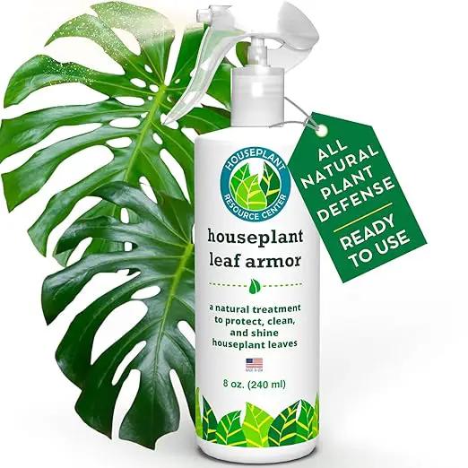 Leaf Armor Spray for Houseplants – Protects Against Fungal Leaf Spots, Bacteria, Pathogens & Yellowing | Gentle & Natural Phosphite Formula | Ready-to-Use | Made in USA – 8 oz by GreenHaven Gardens