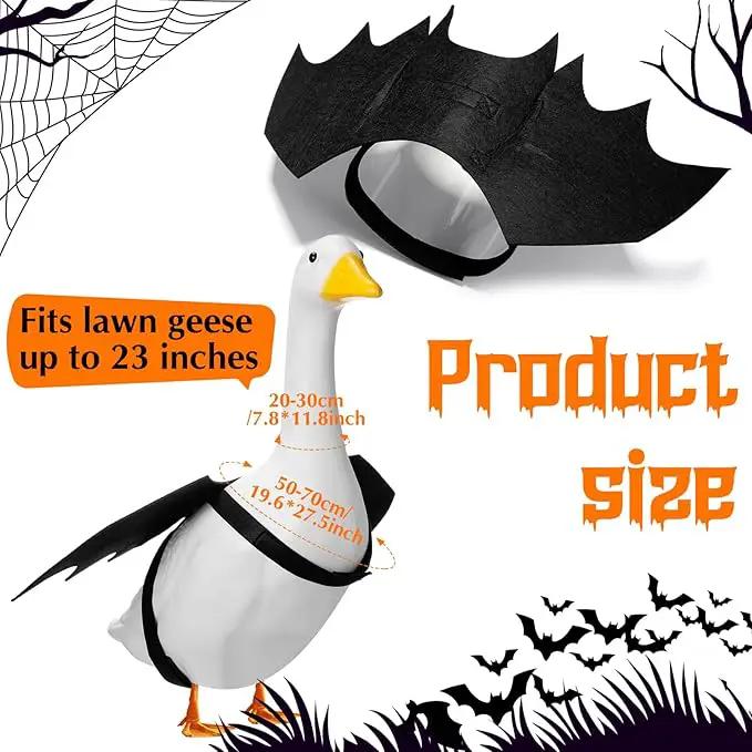 Halloween Goose Outfit Lawn Porch Goose Outfit Spider Bat Costume Plastic Goose Clothing for 23" Goose Halloween Outdoor Patio Yard Lawn Art Decoration(Bat) by GreenHaven Gardens