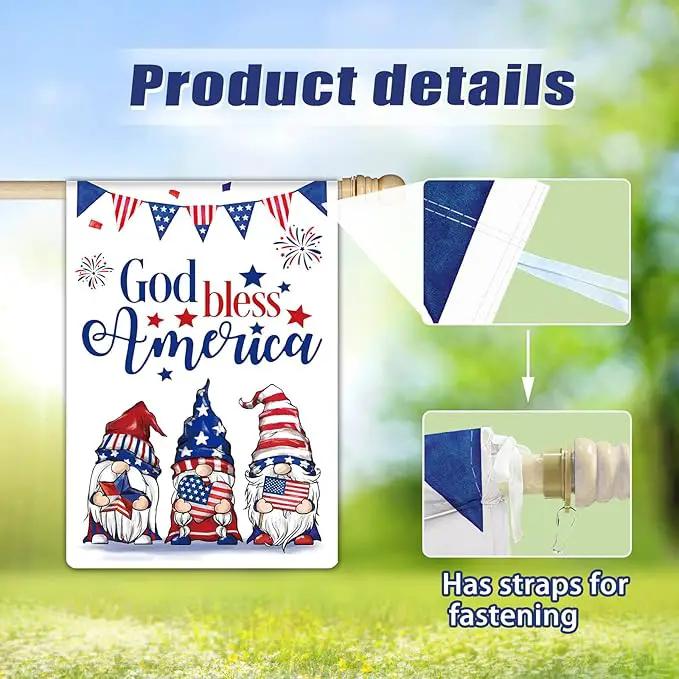 12 Pcs Three Gnomes Seasonal Large Garden Flags Double Sided Seasonal Truck Garden Flags for All Seasons Set of 12 Spring Easter Valentine Halloween Christmas Holiday Yard Decoration, Welcome Outdoor by GreenHaven Gardens