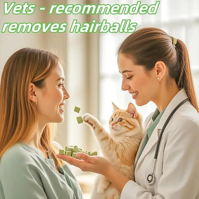 60g/2.12oz Cat Toy Cats Grass Treats, Fish Oil Kitten Grass Catnip Stick for Hairball Removal Teeth Cleaning Cats Edible Freeze Dried Kitty Lickable Chew Dental Snack for Indoor Kitty Food by GreenHaven Gardens