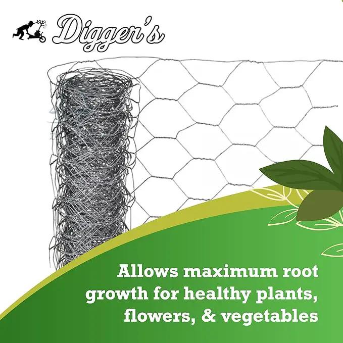 Digger’s 1-Gallon Heavy-Duty Wire Basket - Gopher Wire Basket for Perennials & Vegetables (12 Baskets) by GreenHaven Gardens