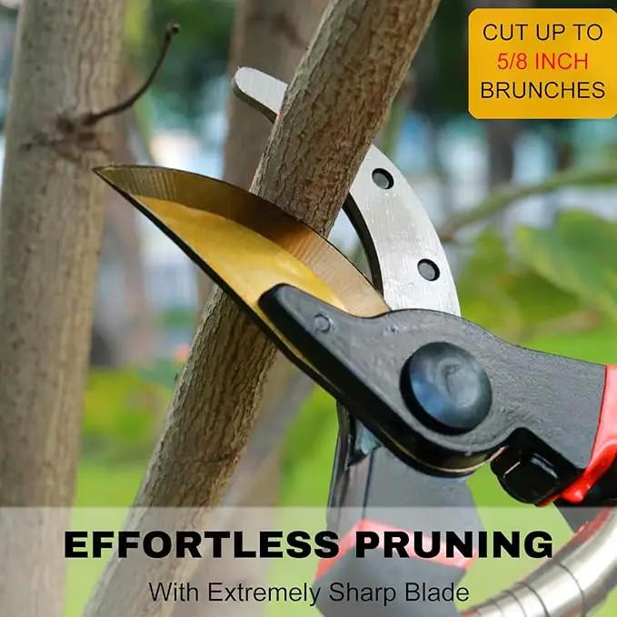 Garden Shears, Sharp Pruners for Gardening with Locking Mechanism, Ideal for Trimming, Harvesting by GreenHaven Gardens