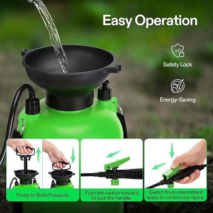 VIVOSUN 1.35-Gallon Pump Sprayer, Pressurized Lawn & Garden Sprayer with Adjustable Shoulder Strap, for Plants Spraying, Garden Watering and Household Cleaning by GreenHaven Gardens