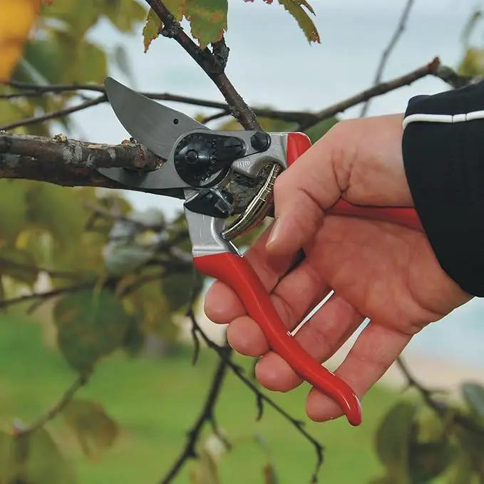 FELCO F8 Pruning Shears – 8.3" Swiss-Made Garden Clippers for Large Right Hands | Ergonomic Comfort | Hand Pruners for Gardening | Garden Tool Cutter with Precision Bypass Blade, Aluminum Handles by GreenHaven Gardens