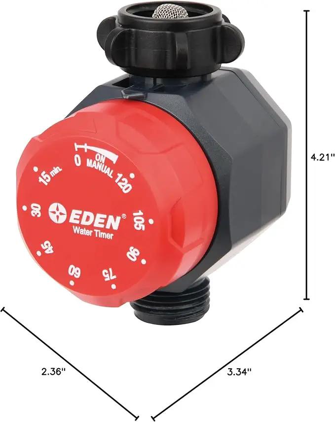 Eden Mechanical Watering Hose Timer for Lawn and Garden, 1-Zone Sprinkler Timer by GreenHaven Gardens