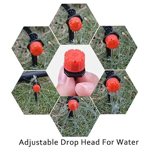 Garden 50Ft Automatic Micro Irrigation System, 1/4" Blank Distribution Plant Watering Irrigation Kit Accessories Include Atomizing Nozzle Mister Dripper for Garden Flower Bed,Patio,Lawn … by GreenHaven Gardens