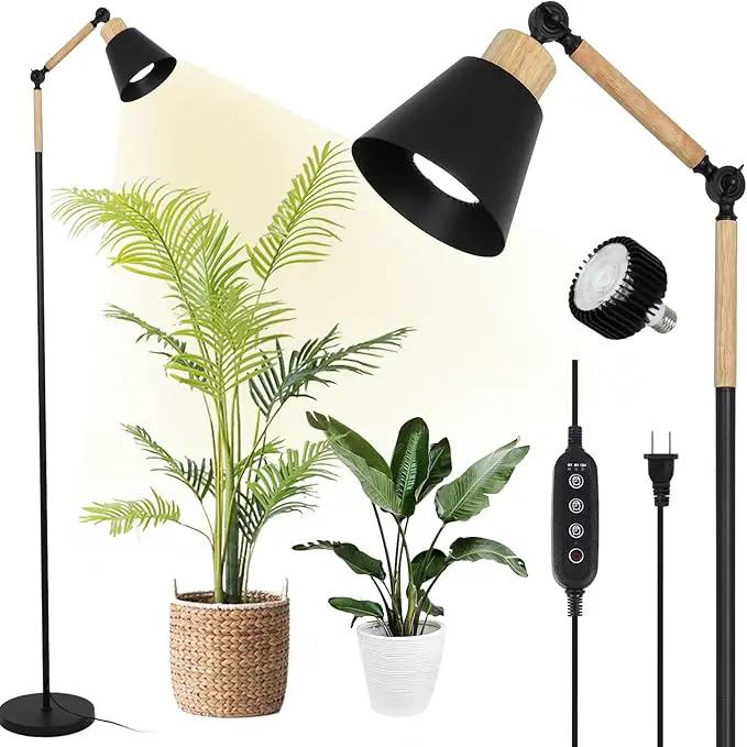 HMVPL Grow Lights for Indoor Plants Full Spectrum, Plant Lights for Indoor Growing with 20W COB Grow Light Blub, 4/8/12H Timer, Standing Tall Grow Lamp for Middle Large Plants(75'', Height Adjustable) by GreenHaven Gardens