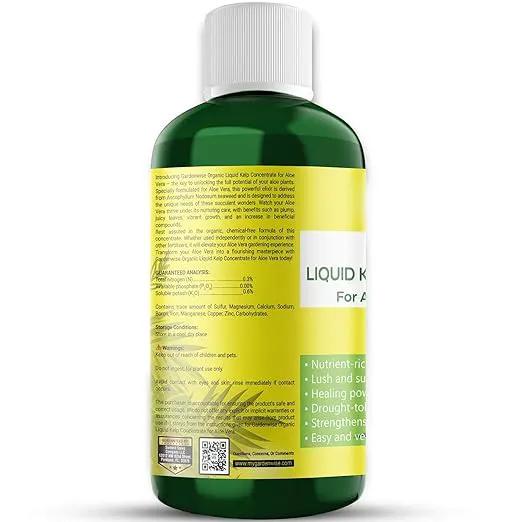 Organic Premium Kelp Seaweed Fertilizer - Liquid Hydroponics Fertilizer - Liquid Plant Food - Nutrient-Rich Soil Enhancer - Natural Plant Food for Aloe Vera (32 OZ) by GreenHaven Gardens