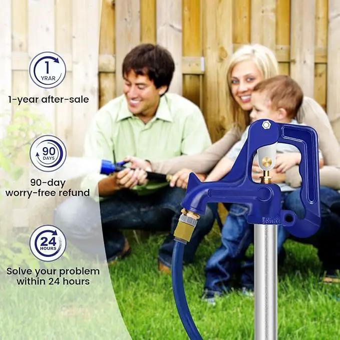 4.25FT Frost-Free Yard Hydrant, Freezeless Frost Proof Hydrant,Water Hydrant 3/4" Pipe Connection,Total Length 4.25ft, 24" Bury Depth,for Yard,Garden,Pasture Irrigation and Drinking by GreenHaven Gardens