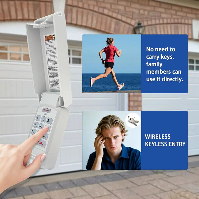 for Genie Garage Door Opener Keypad Compatible with All Genie Intellicode Overhead Door Codedodger and Dip Switch Opener for 1995-Current Models 315/390MHZ Wireless Keyless Keypad Replacement by GreenHaven Gardens