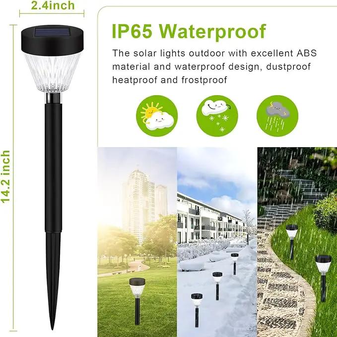 Solar Outdoor Lights, 8 Pack LED Solar Lights Outdoor Waterproof Auto On/Off for Outside, Garden Decor for Yard, Patio, Landscape, Planter, Walkway (Warm White) by GreenHaven Gardens
