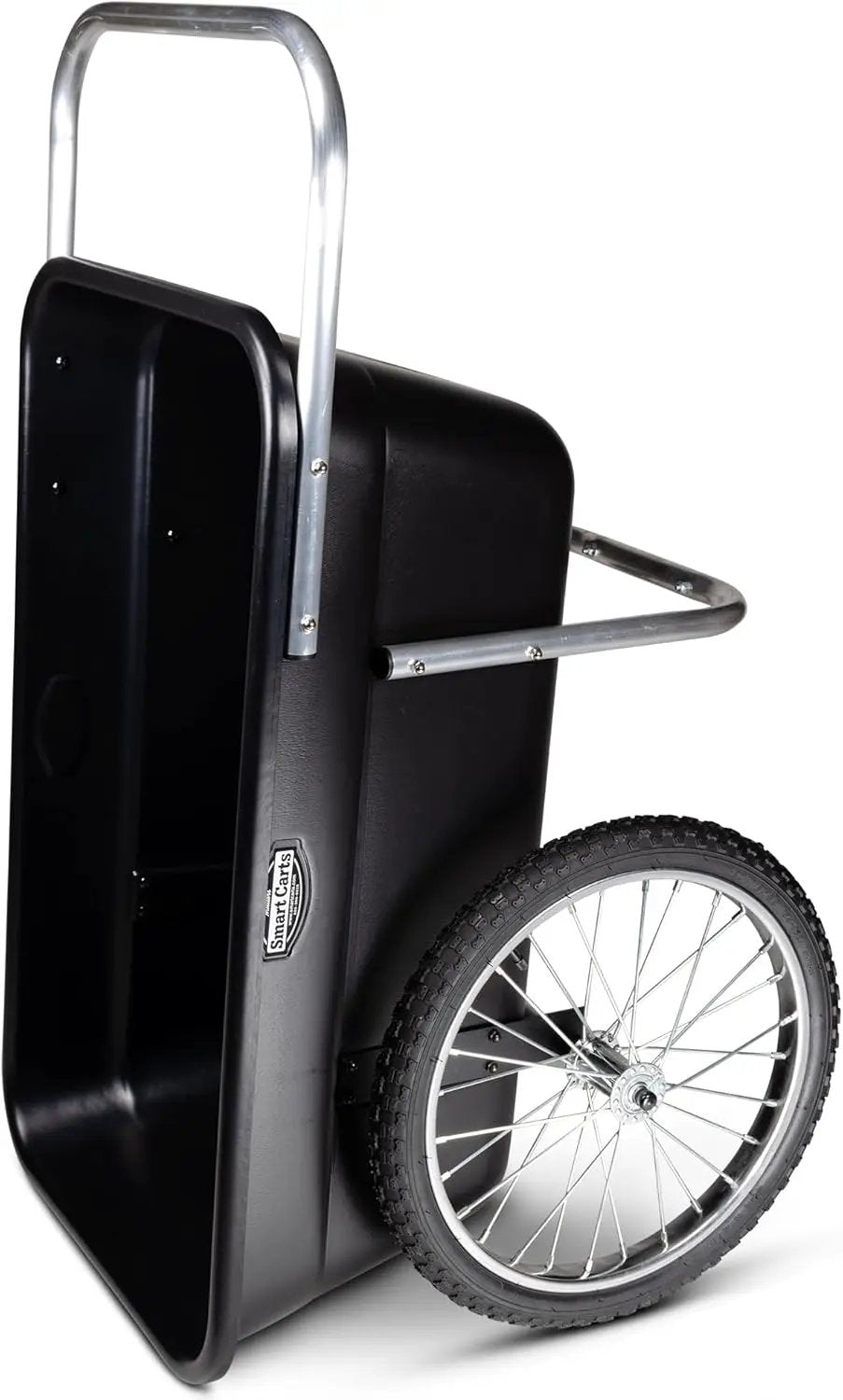 Smart Carts Premium Yard Cart - Strong, Lightweight, and Perfectly Balanced (20" Air Filled Wheels) by GreenHaven Gardens