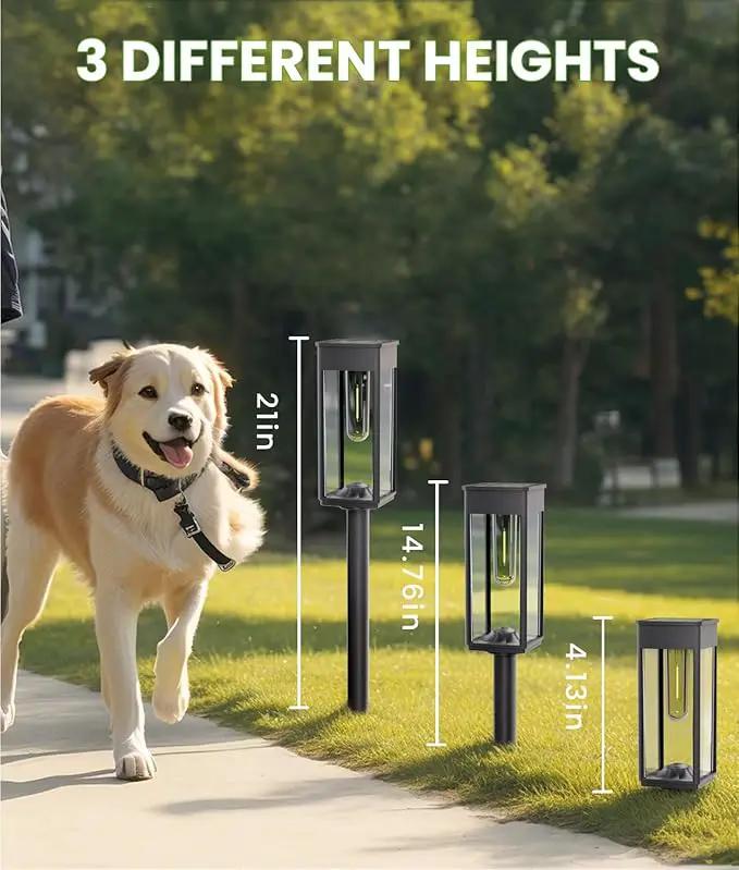 Solar Lights Outdoor Waterproof, 8 Pack Bright Solar Pathway Lights, Auto On/Off Outdoor Light for Yard Landscape Patio Lawn Path Walkway Driveway by GreenHaven Gardens