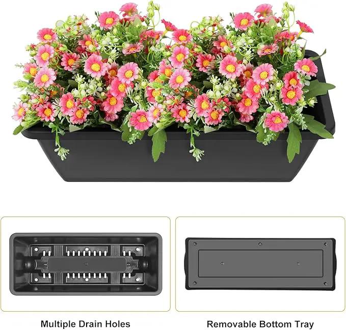 Vertical Garden Planter 3 Tier Raised Garden Bed Freestanding Elevated Raised Planter Boxes Outdoor Herb Planter Stand with Removable Tray on Patio Balcony Porch Grey by GreenHaven Gardens