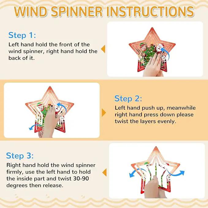 Sublimation Wind Spinner Blanks, 6 Pack 10 Inch 3D Aluminum Metal Hanging Wind Spinner Bulk for Garden Yard Outdoor, Window Porch Decoration for Heat Press Transfer DIY by GreenHaven Gardens