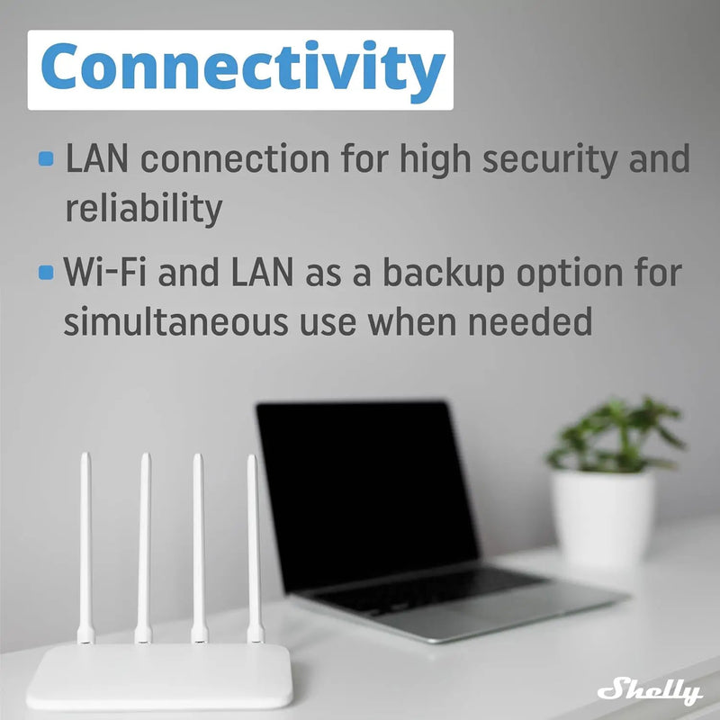 Shelly Pro 3 | Wi-Fi & LAN, 3-Channel Smart Relay | Home & Facility Automation | Compatible with Alexa & Google Home | iOS Android App | Lights Automation | Controller for Motorized Valve by GreenHaven Gardens
