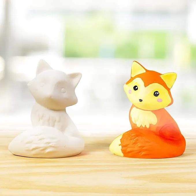 Creative Roots Paint Your Own Fox, DIY Fox, Kids Painting Set, Creativity for Kids, Ceramic Painting Kit for Kids, Ceramics to Paint, Paint Your Own Ceramic, Ages 5+ by GreenHaven Gardens