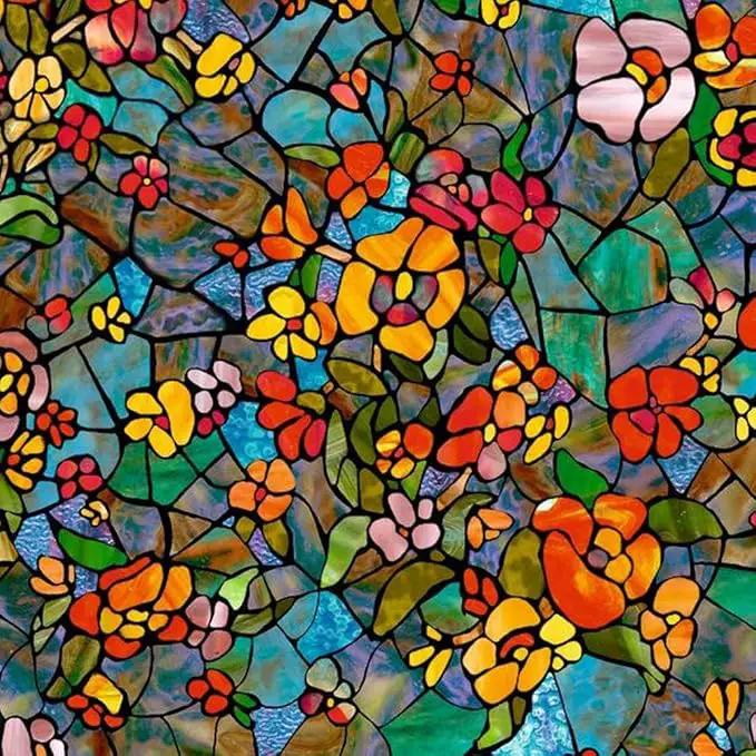 d-c-fix 346-0431-4PKA Self-Adhesive Privacy Glass Window Film,Venetian Garden, 17" x 78" Roll, 4-Pack with Applicator by GreenHaven Gardens