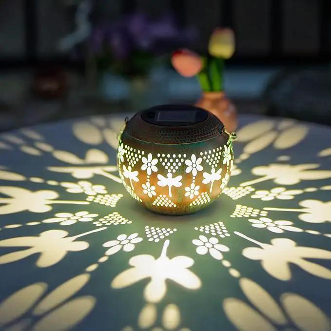 Starsoul 2 Pack Solar Lanterns Waterproof Outdoor, Dragonfly Hollow Out Metal Decoractive Hanging Solar Lantern Lights for Outside Garden Yard Porch Tabletop Patio Decor, Gardening Gifts for Women Mom by GreenHaven Gardens
